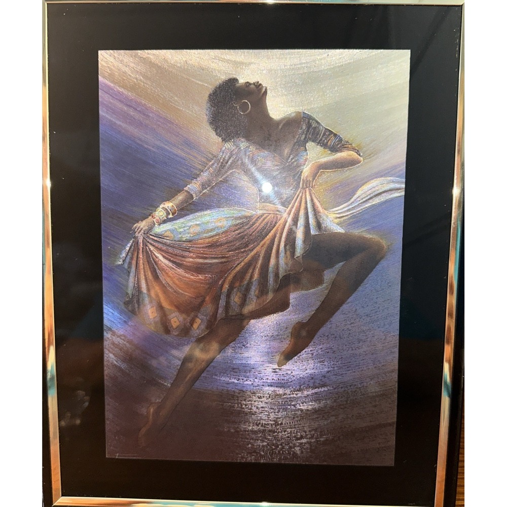Vintage/Retro Ferraro Holographic Disco Beautiful Woman Afro 8 X 10 1970-80's